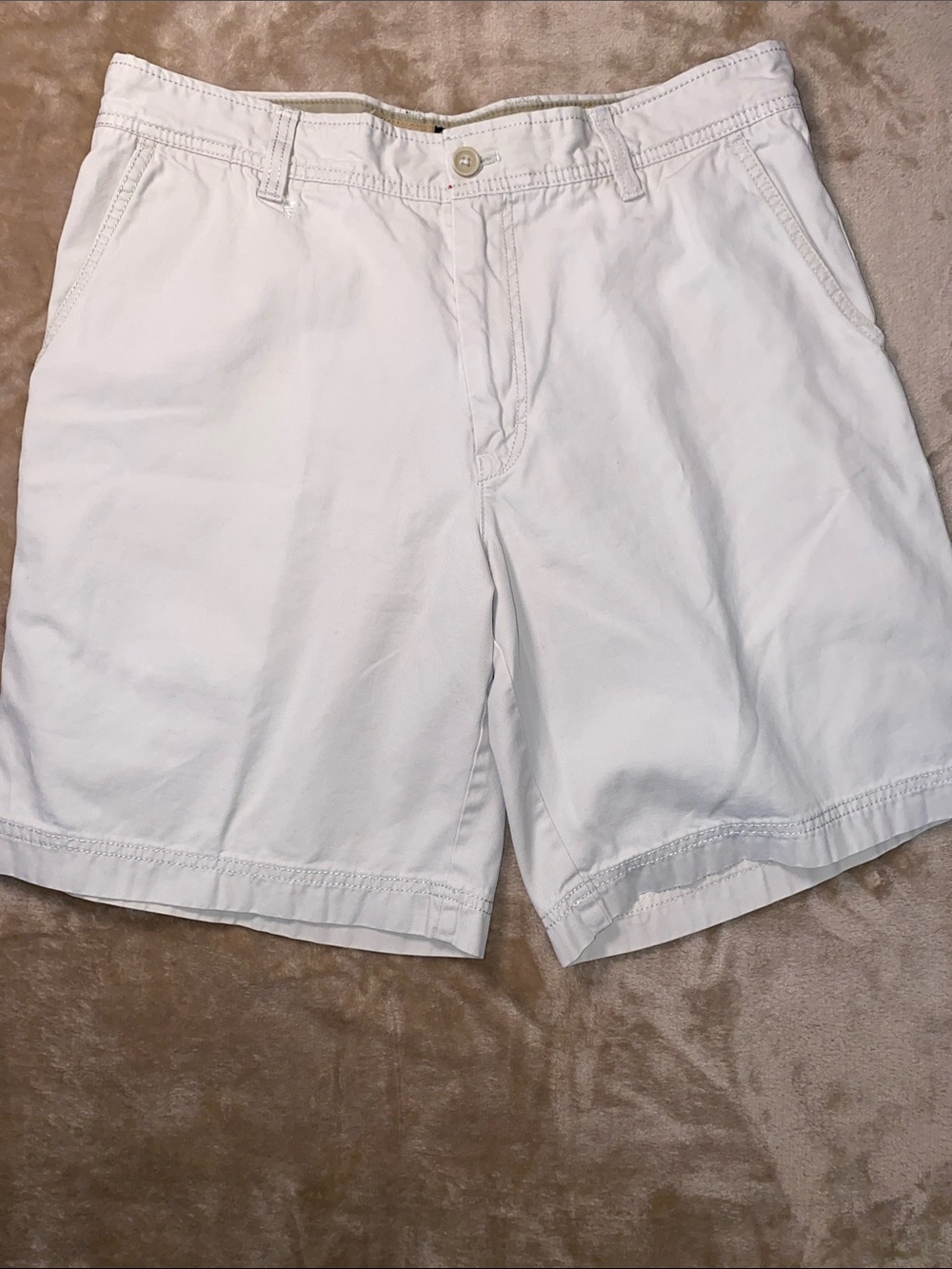 National Outfitters Classic khaki Flat-Front Cotton Shorts